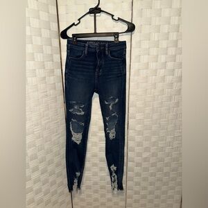American Eagle Super Stretch Ripped Skinny Jeans